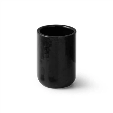 Tarro de vela negro esmerilado de 13.5 oz