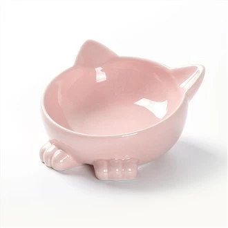 Cuencos ergonómicos de comida para gatos con forma de pez
