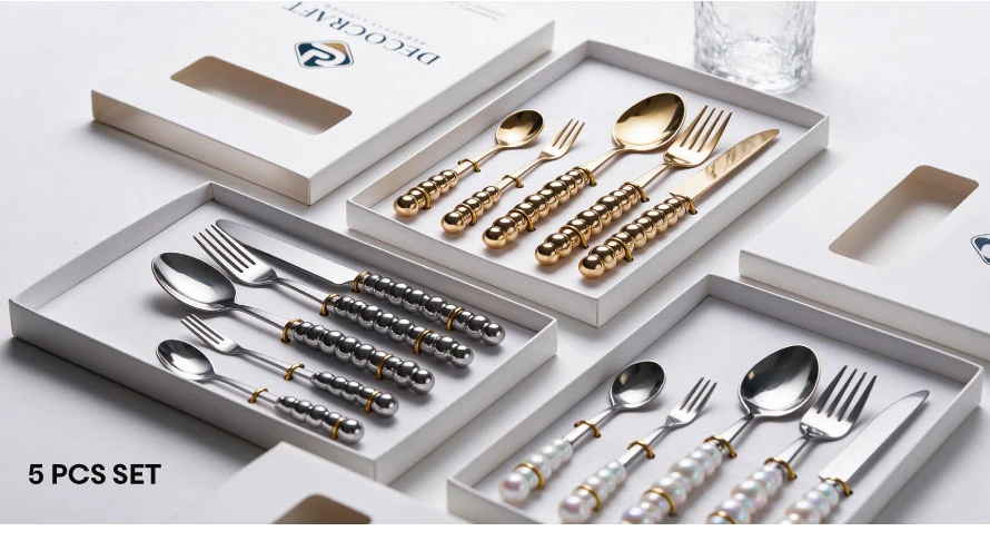 ceramic handle cutlery set 6